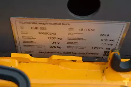 Transpalettes électriques 2019  Jungheinrich EJE 222 (8)