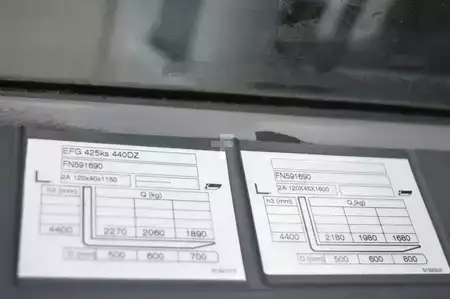 4-wiel elektrische heftrucks 2019  Jungheinrich EFG 425 ks Batterie Bj2021 (12)