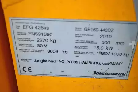 Eléctrica de 4 ruedas 2019  Jungheinrich EFG 425 ks Batterie Bj2021 (14)