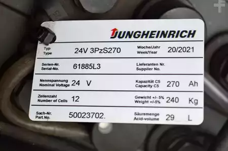 Hochhubwagen 2015  Jungheinrich EJC 214 Batterie Bj 2021 (10)