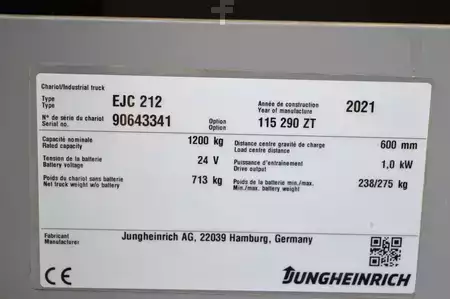 Ledstaplare gå 2021  Jungheinrich EJC 212 (10)