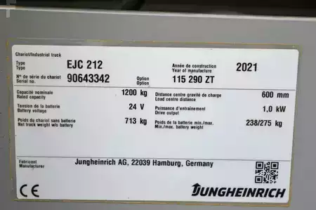 Ledstaplare gå 2021  Jungheinrich EJC 212 (9)