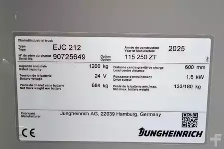 Ledstaplare gå 2025  Jungheinrich EJC 212 (11)