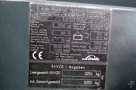 Tahač 2015  Linde W20, Batterie Bj. 2026 neu (13)