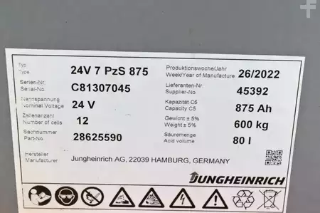 Elektro tříkolové VZV 2022  Jungheinrich EFG 113 (12)