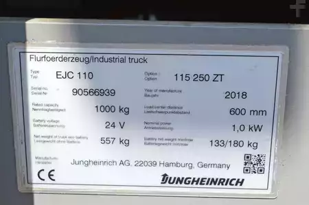 Hochhubwagen 2018  Jungheinrich EJC 110 (12)