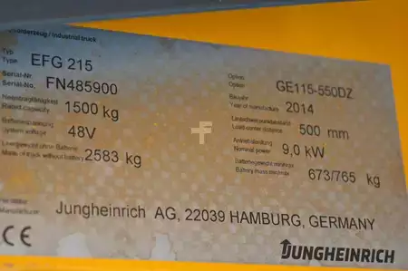 Elektro 3 Rad 2014  Jungheinrich EFG 215 (13)