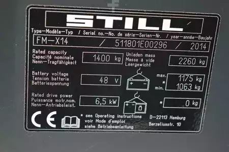 Schubmaststapler 2014  Still FM-X 14  Batterie Bj. 2022 (12)