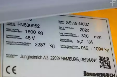 El truck - 4 hjulet 2020  Jungheinrich EFG 316 (15)