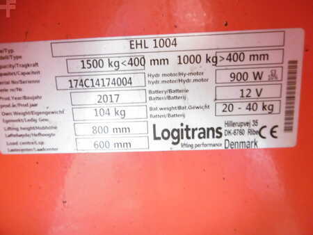 Transpaleta de Tijera 2017  Loc Logitrans EHL 1004 (3)