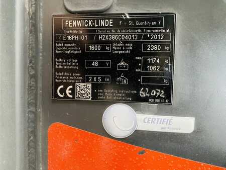 4-wiel elektrische heftrucks 2012  Linde E 16 PH-01 Batterie Bj.17 (6)