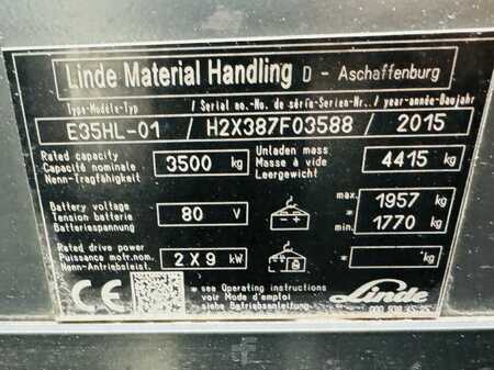 Elektro 4 Rad  Linde E 35 HL-01 Kabine Triplex Batterie Bj.19 (6)