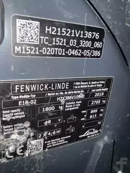 Elektryczne 3-kołowe 2019  Linde E 18-02 EVO Triplex STVO (8)