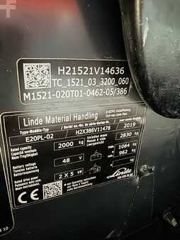 Linde E 20 PL-02 EVO Triplex Kabine ZVG