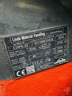 Sähkö - 4 pyör 2014  Linde E 20 PH-02 EVO Triplex (6)