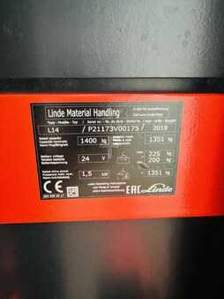 Hochhubwagen 2019  Linde L 14 Triplex (5)