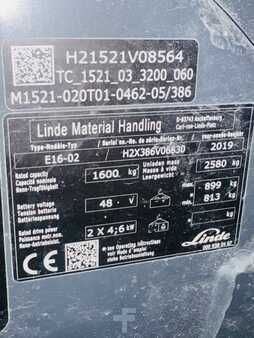 Elektro tříkolové VZV 2019  Linde E 16-02 EVO Triplex STVO Kamera (7)