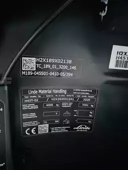 Wózki gazowe 2020  Linde H 45 T-02 EVO Zinkenverstellgerät (7)