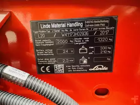 Hochhubwagen 2017  Linde L 20 i Triplex Batterie NEU (4)