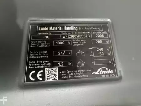 Niederhubwagen  Linde T 18 (6)