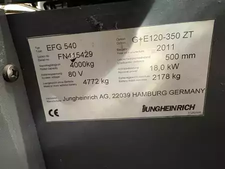 El Truck - 4-hjul 2011  Jungheinrich EFG 540 (9)