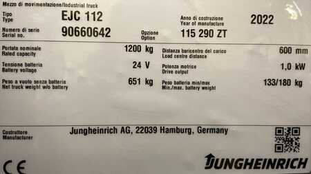 Jungheinrich EJC 112