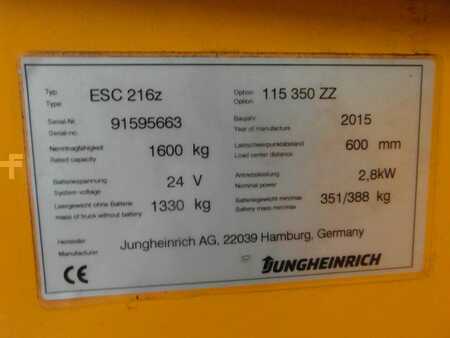 Apilador conductor sentado 2015  Jungheinrich ESC216-Z (5)