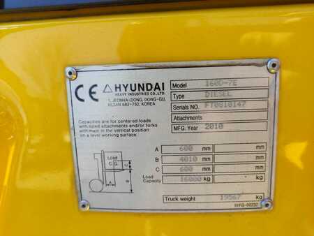 Diesel gaffeltruck 2010  Hyundai 160D-7E (5)