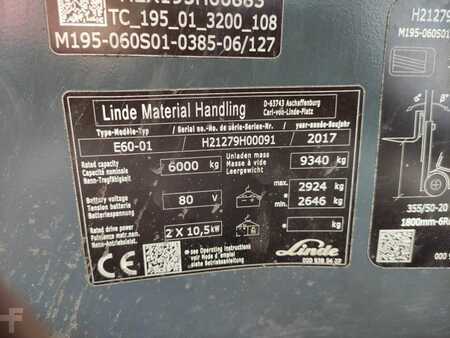 4-wiel elektrische heftrucks 2017  Linde E60-01-127 (6)