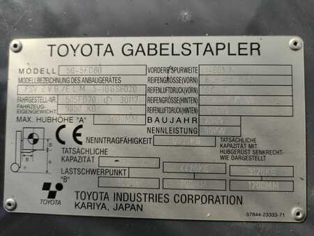 Empilhador diesel 2009  Toyota 50-5FD60 (6)