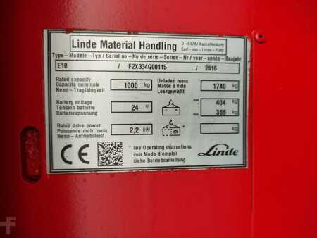 Elektromos 3 kerekű 2016  Linde E10 (LACK NEU) (6)