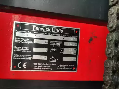 Ruční vysokozdvižný vozík 2017  Linde L20-1173 (5)