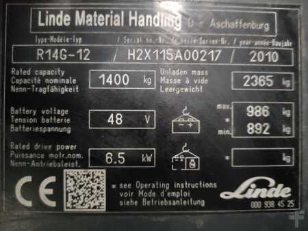 Reachtrucks 2010  Linde R14G-12-115 *LACK NEU* (7)