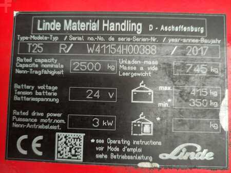 Electric Pallet Trucks 2017  Linde T25R (mit Sitz) (7)