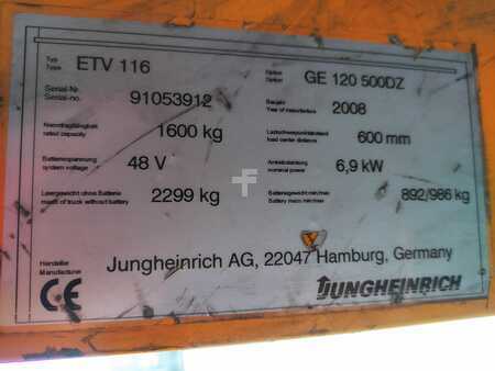 Schubmaststapler 2008  Jungheinrich ETV 116 (6)