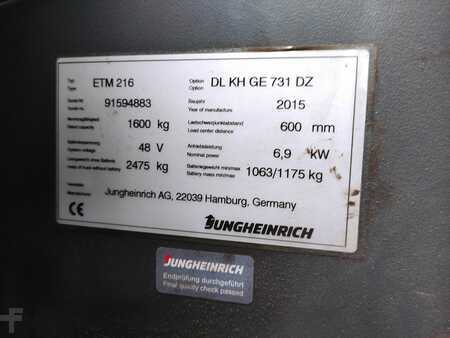 Tolóoszlopos targonca 2015  Jungheinrich ETM216 (6)
