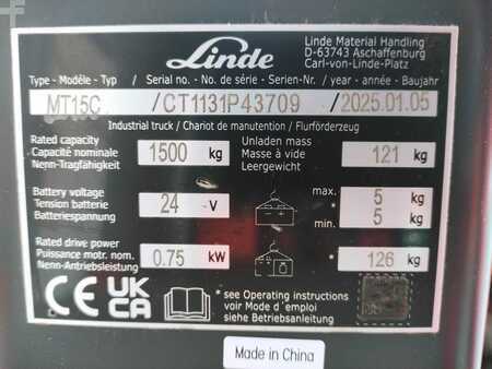 Nízkozdvižný vozík 2025  Linde MT15C (5)