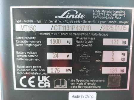 Nízkozdvižný vozík 2025  Linde MT15C (5)