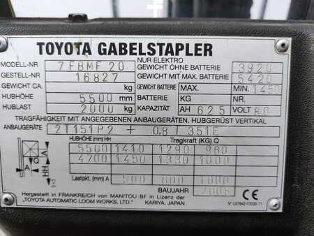 Sähkö - 4 pyör 2008  Toyota 7FBMF20 (6)