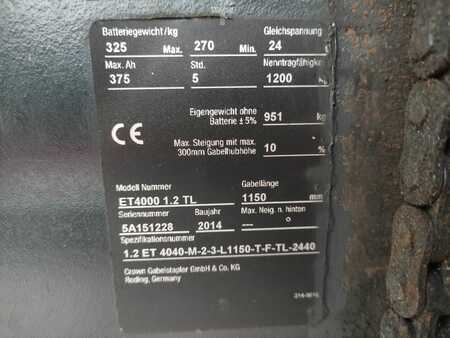 Pallestabler 2014  Crown ET4000 1.2TL (Doppelstock) (5)