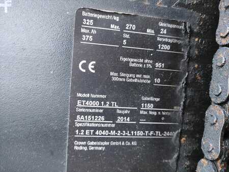 Pallestabler 2014  Crown ET4000 1.2TL (Doppelstock) (5)