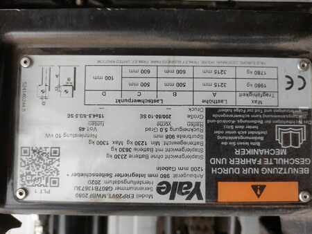 Elektrisk- 3 hjul 2020  Yale ERP20VT MwBF2080 (6)