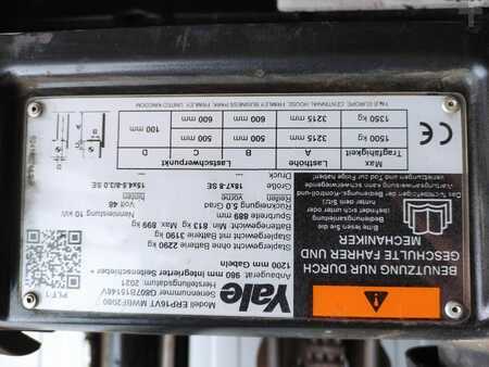 Elektrisk- 3 hjul 2021  Yale ERP16VT MwBF2080 (6)