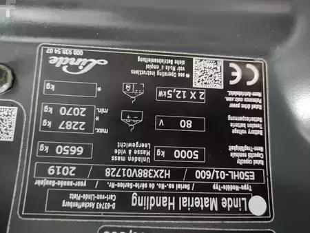 4-wiel elektrische heftrucks 2019  Linde E50HL-01/600-388 (5)