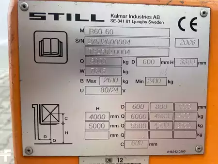 4-wiel elektrische heftrucks 2006  Still R60-60 (Kalmar) (6)