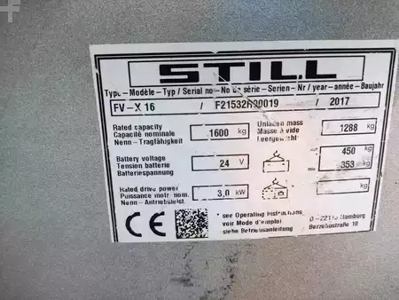 Ruční vysokozdvižný vozík 2017  Still FV-X-16 (6)