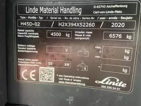 Dieselstapler 2020  Linde H45D-02-394 EVO (7)
