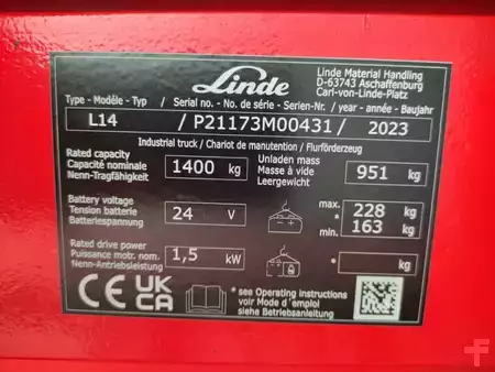 Hochhubwagen 2023  Linde L14 APi - 1173 (5)