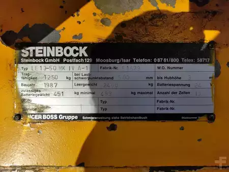 Elektro tříkolové VZV 1987  Steinbock Boss LE13-50MK IV A-1 (6)