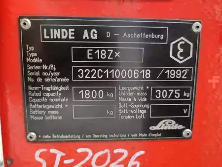 Elektro tříkolové VZV 1992  Linde E18Z (6)